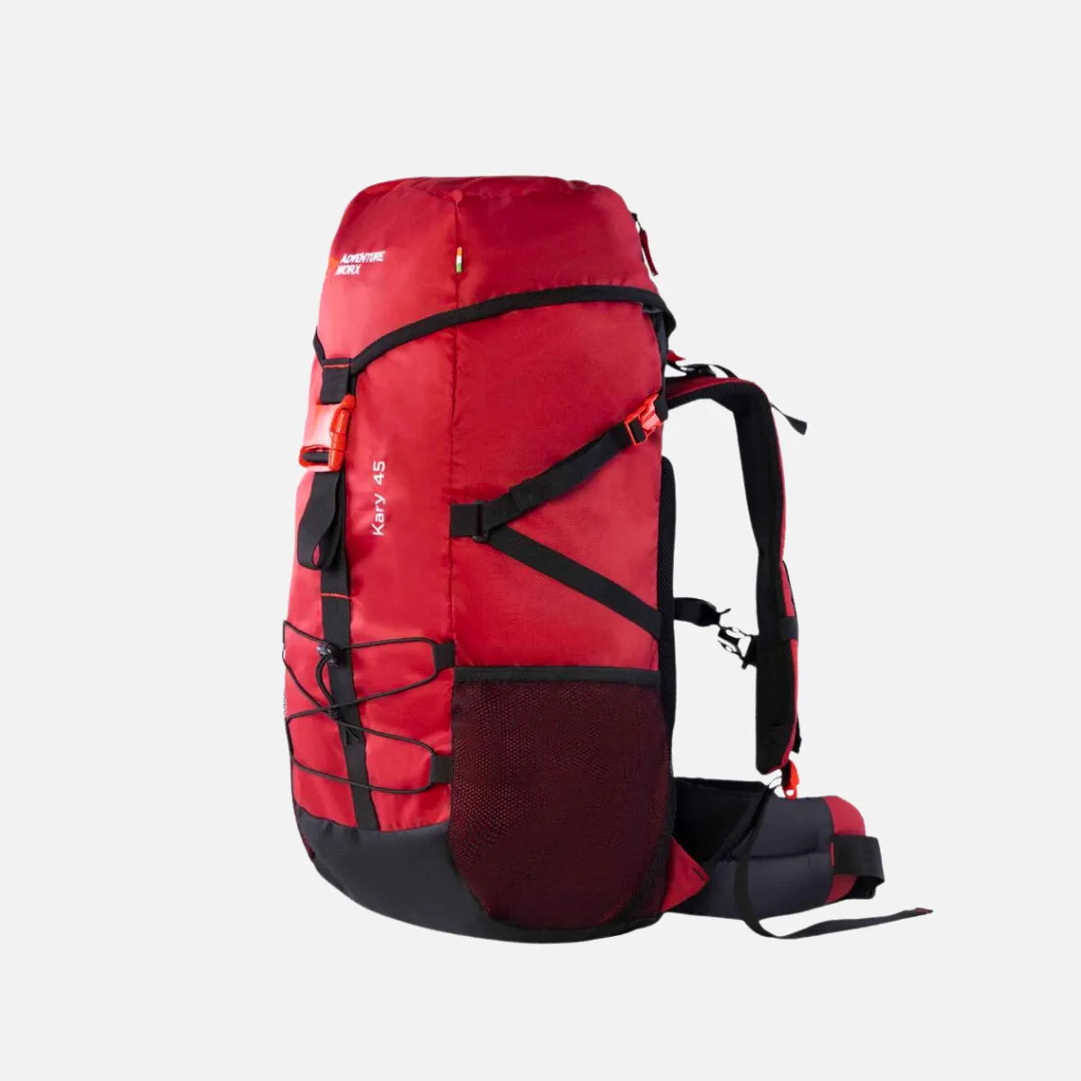 Adventure Worx Kary 45 L Traveling Rucksack  -Red/Blue