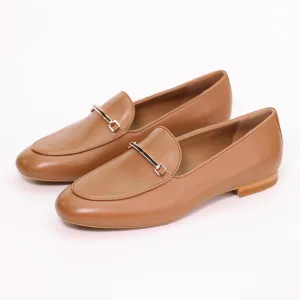 AiciBerllucci  Dark Apricot Sheepskin leather & Sheepskin lining- Prime-Women's Leather Loafer- Sleek Loafers Slip on Shoes-Casual Flat Shoes