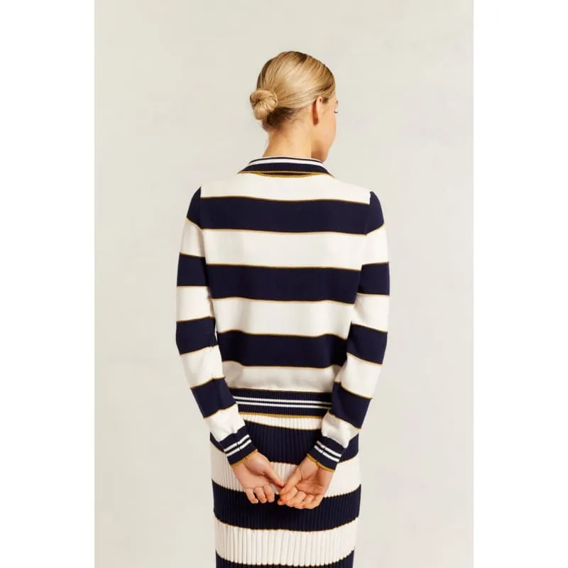 Amalfi Polo Sweater | Navy