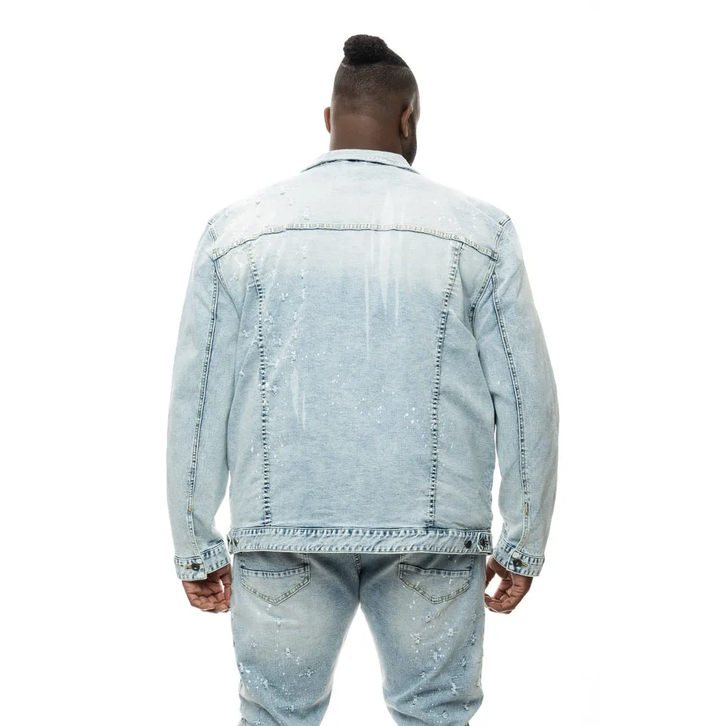 Big and Tall Shotgun Jean Jacket - Cypher Blue