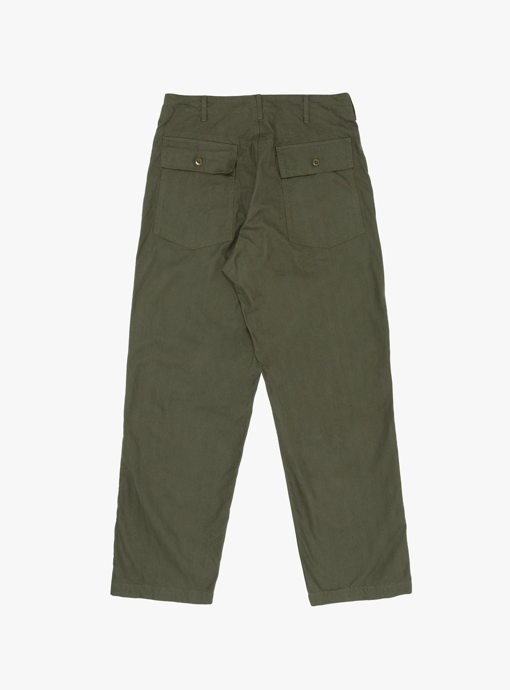 Brushed Herringbone Fatigue Pant Olive