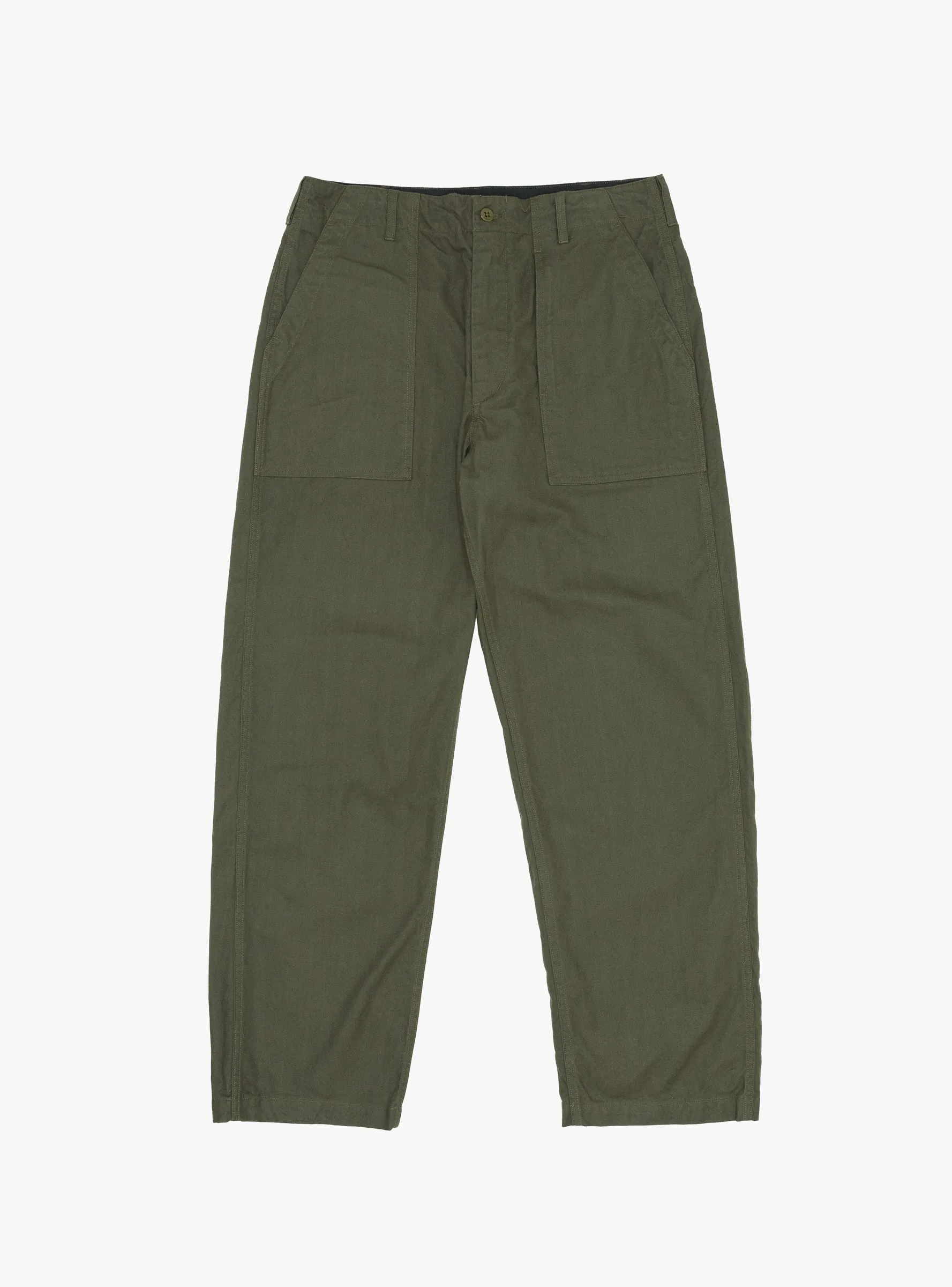 Brushed Herringbone Fatigue Pant Olive