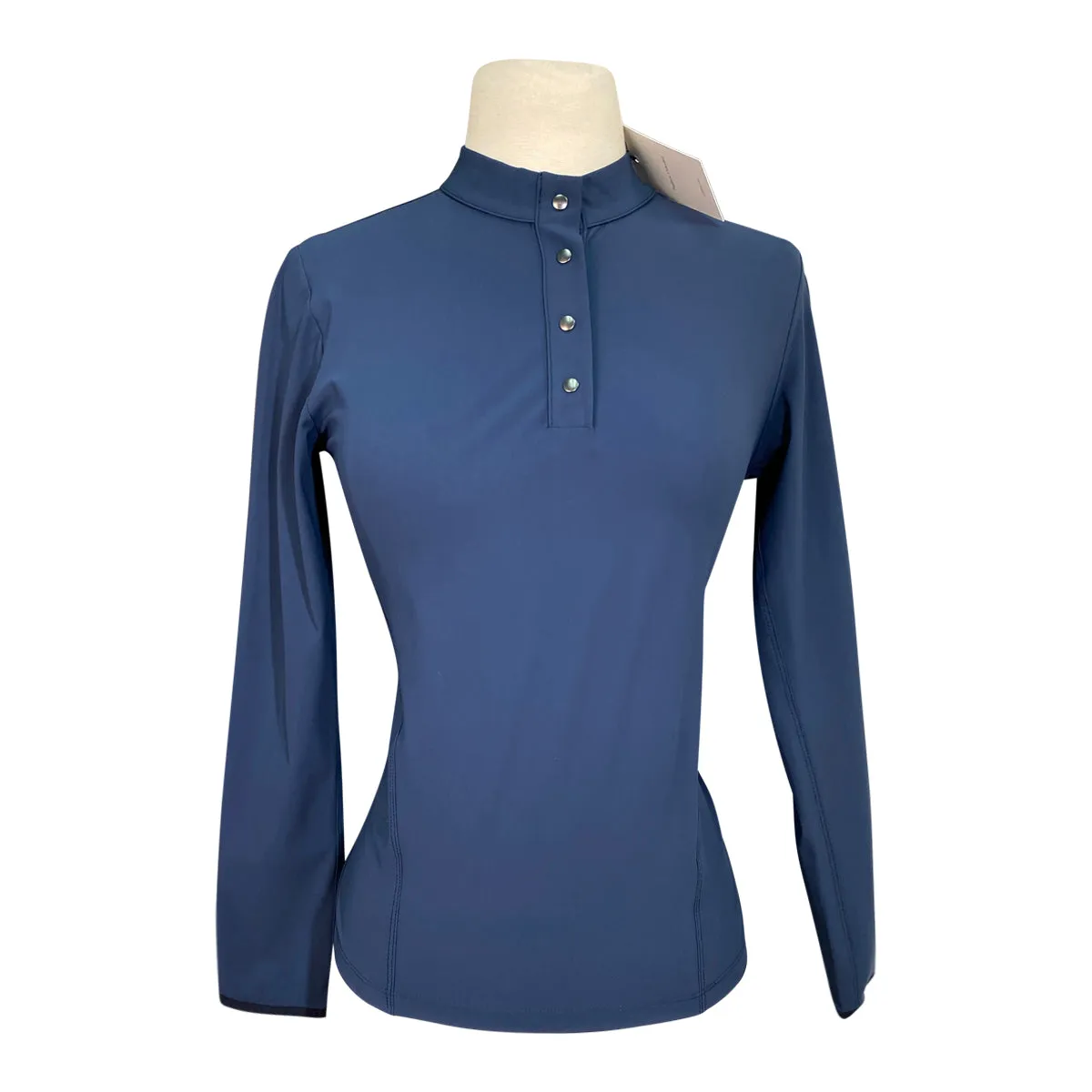 Callidae Long Sleeve Tech Polo in Navy - Women's XS