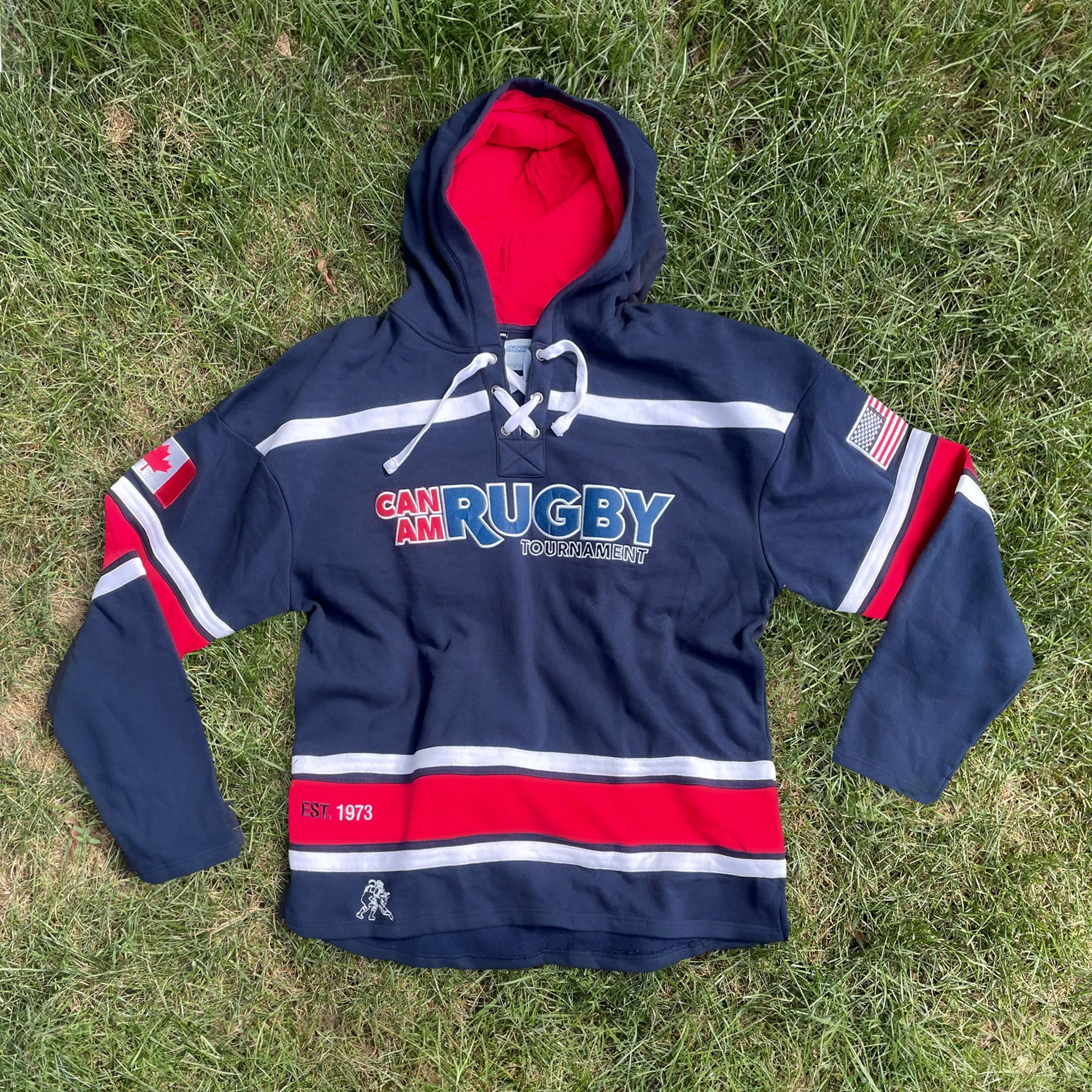 Can-Am Rugby Lace-Up Hoodie