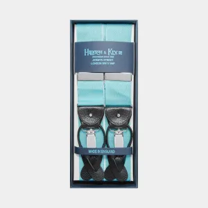 Classic Light Blue Silk Barathea Braces