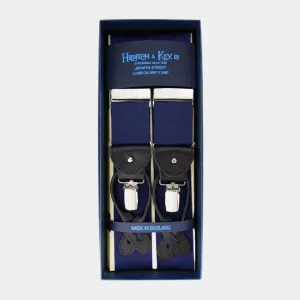 Classic Navy Silk Barathea Braces