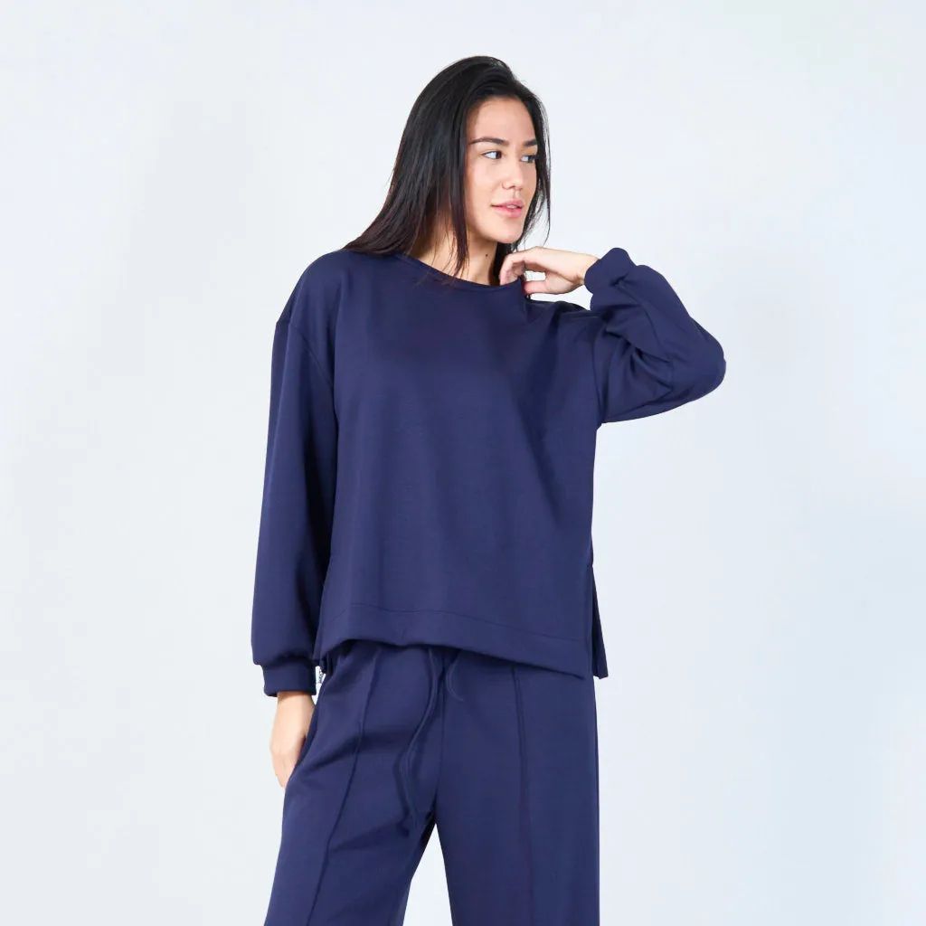 Classic relaxed-fit sweatshirt wholesale