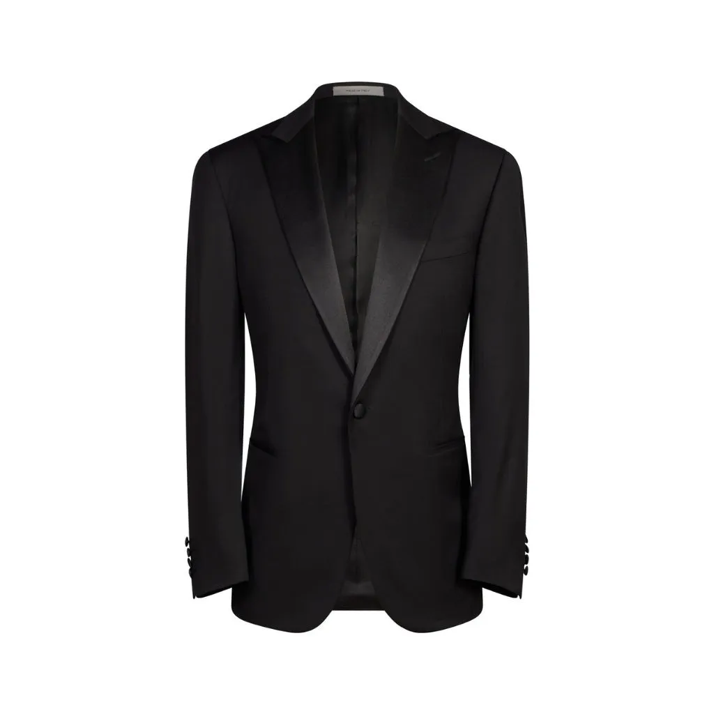 CORNELIANI Peak Lapel Suit BLACK REG