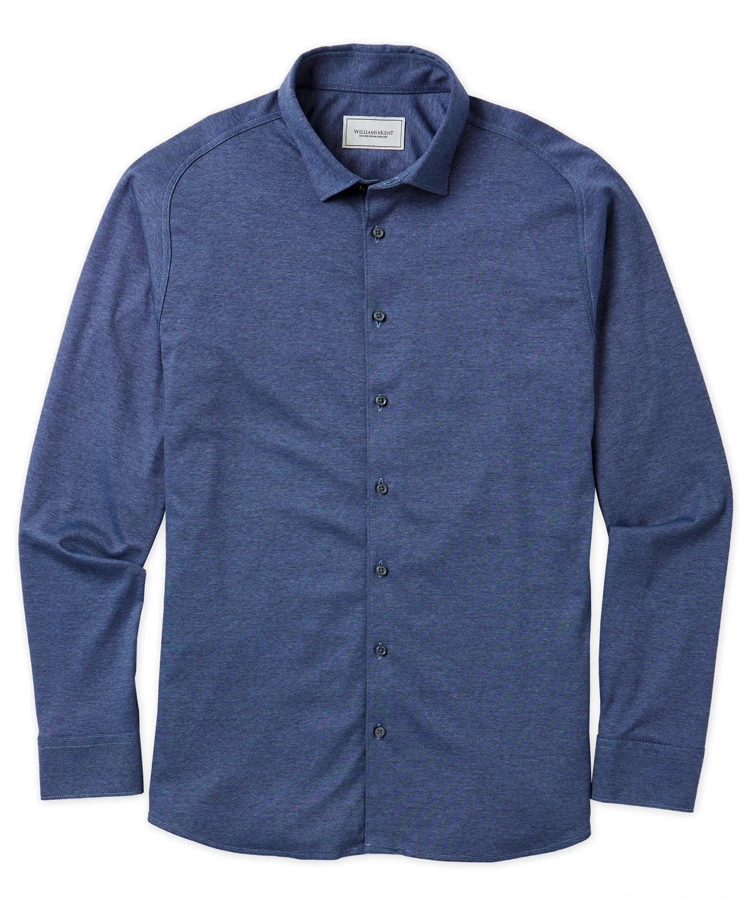 Cotton Knit Pique Hybrid Sport Shirt