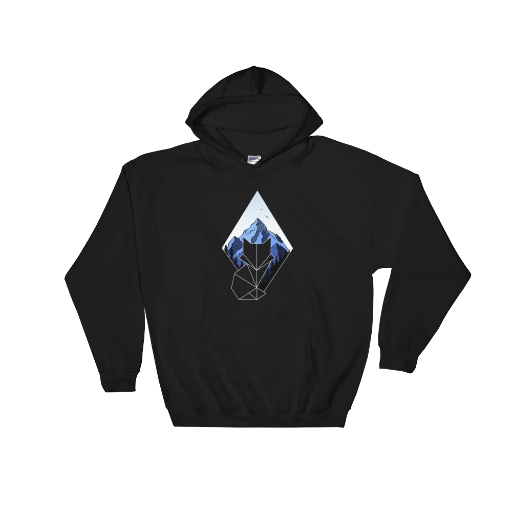 Diamond Fox Outline Hoodie