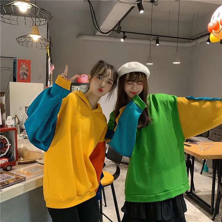 Dino Duo Delight: Kawaii Dinosaur BFF Matching Hoodies - Share Cuteness with Your Bestie! 🦕💛