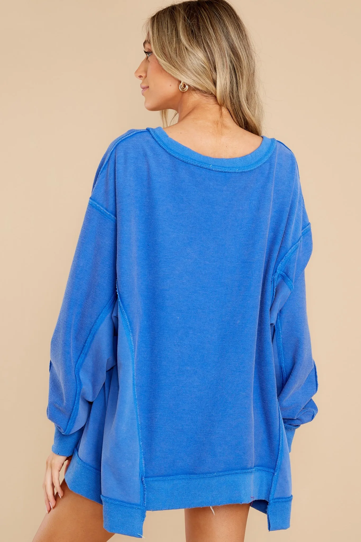 Don't Sweat It Royal Blue Sweatshirt