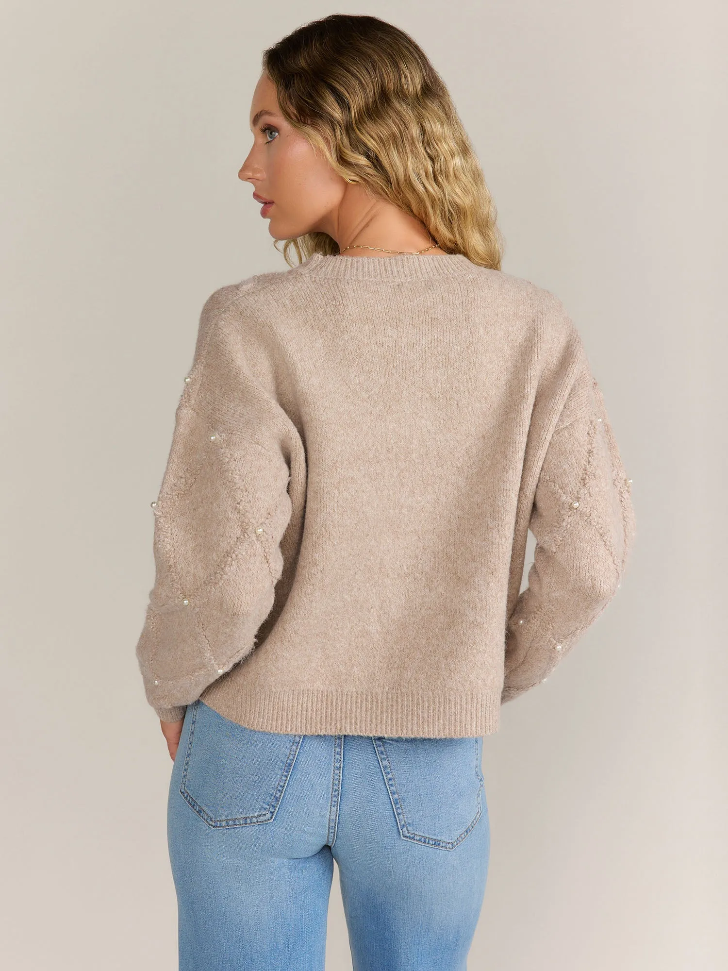 Dreamers Long Sleeve Pearl Boucle Pullover - Brands We Love