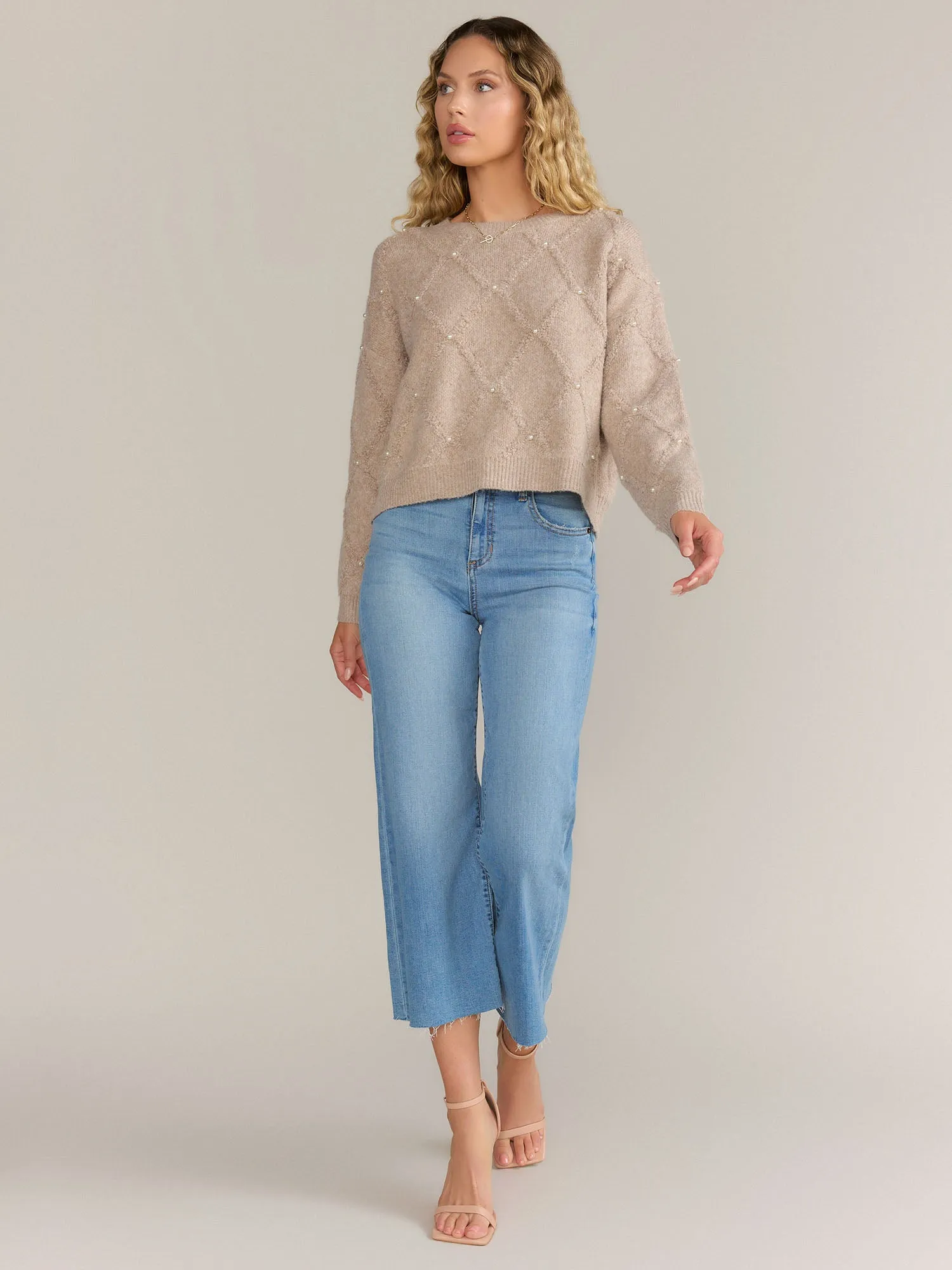 Dreamers Long Sleeve Pearl Boucle Pullover - Brands We Love