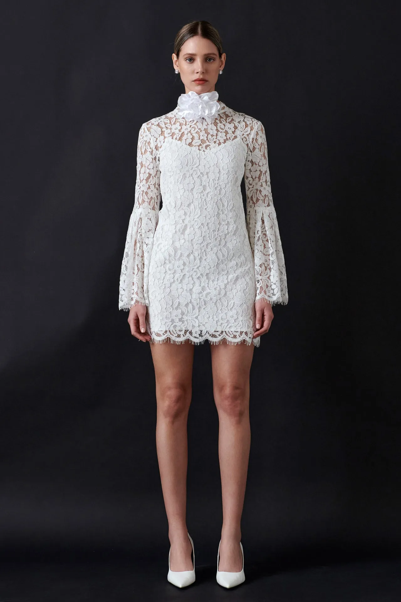 Endless Rose - Bell Sleeve Lace Dress