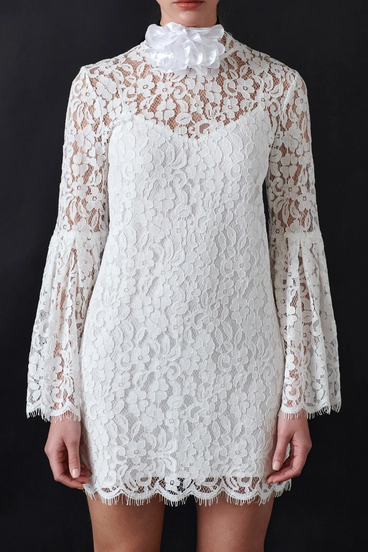 Endless Rose - Bell Sleeve Lace Dress