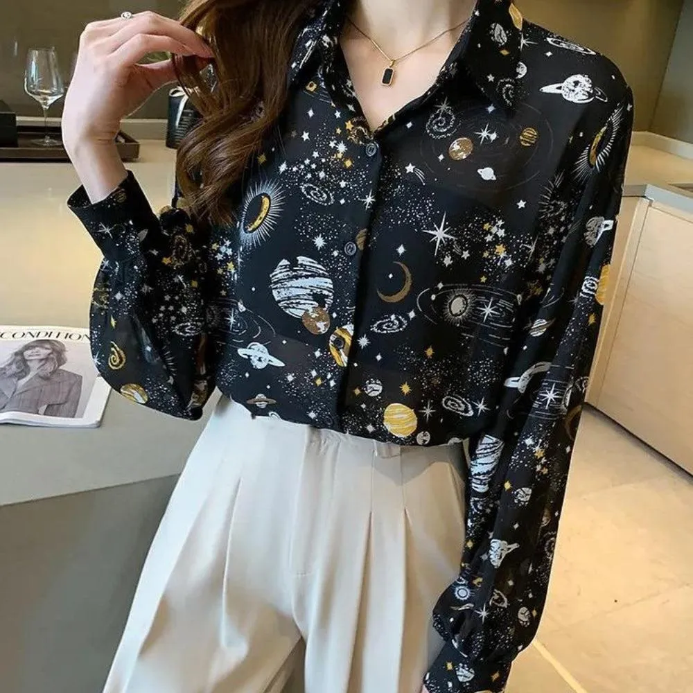 Galaxy Chiffon Shirt