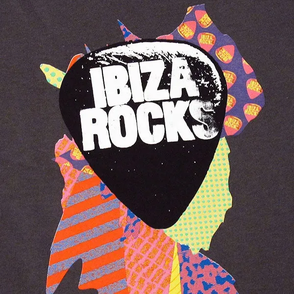 Ibiza Rocks Charcoal Sweater with Colour Splash Logo