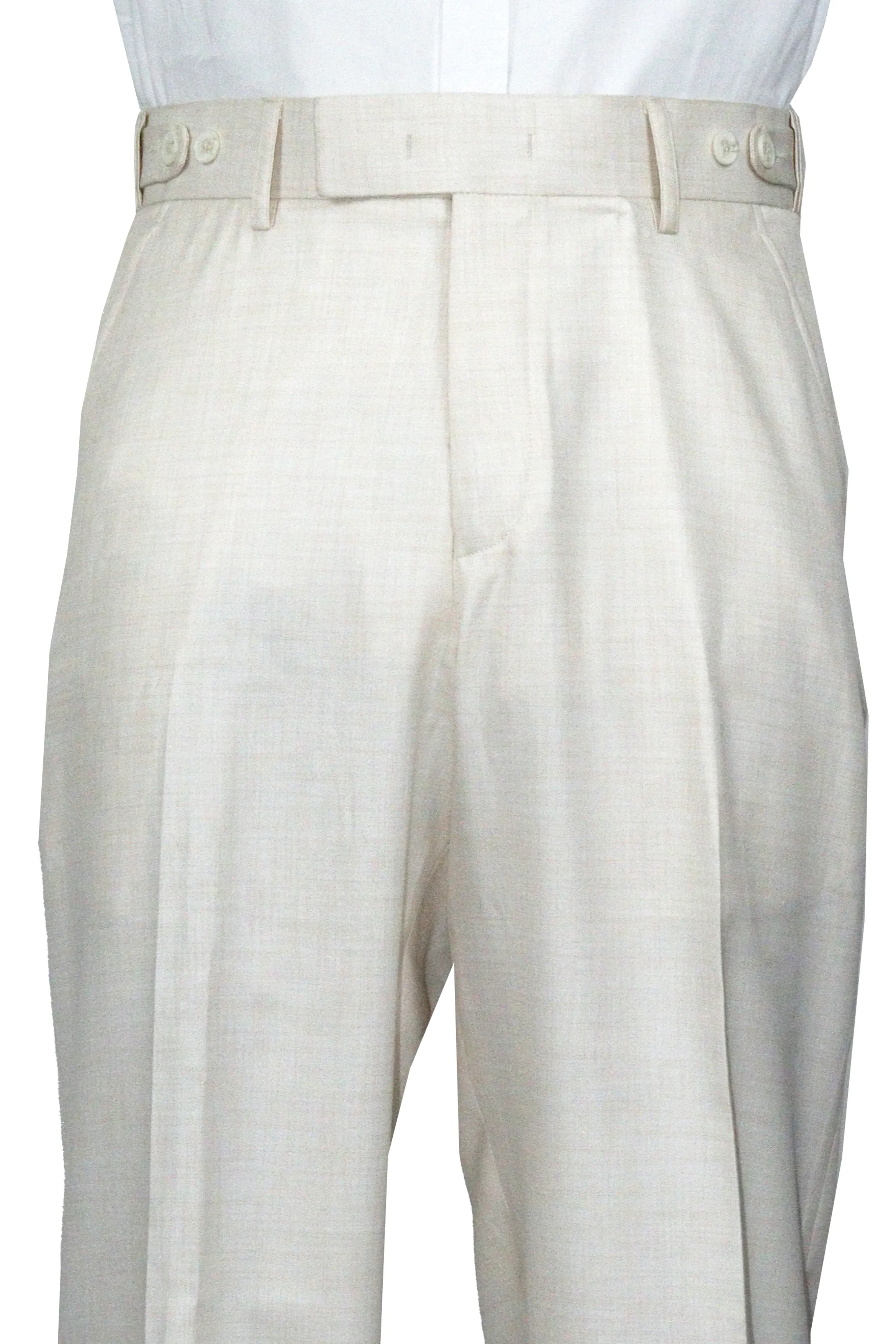 Ivory Double Gurkha Wool Pant