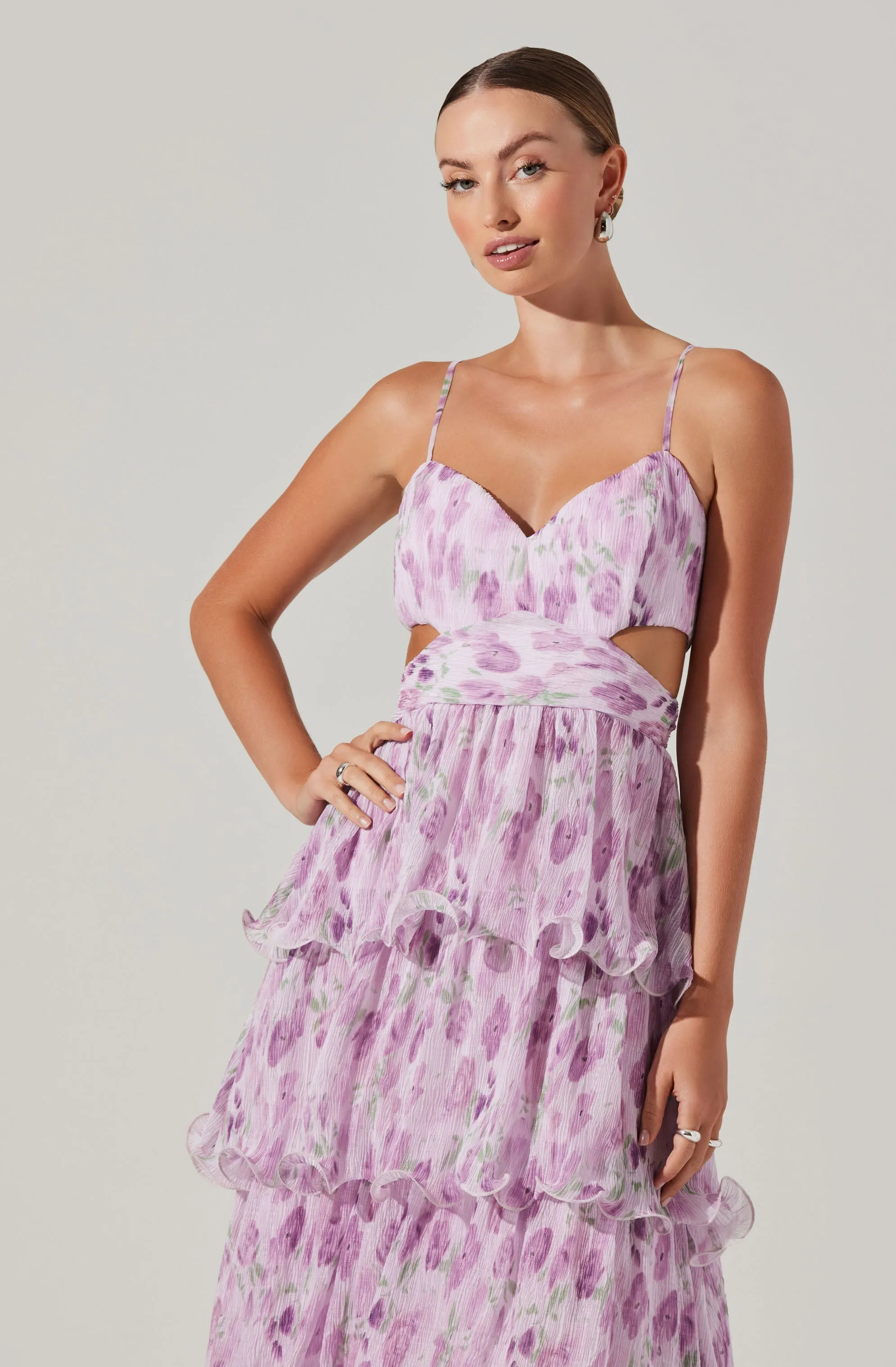 Jaiden Floral Tiered Maxi Dress