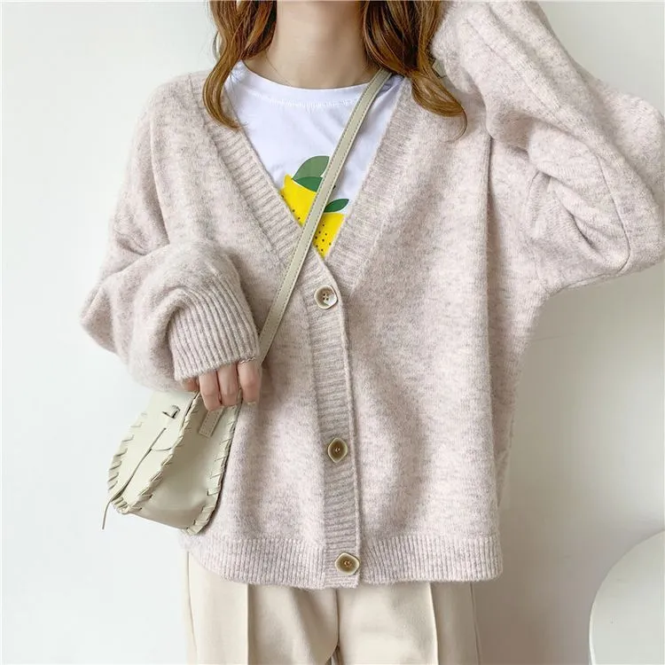 Joskaa Christmas Gift H.SA 2024 Women Sweater Cardigan Winter Solid Cashmere Top Casual Cardigans Chic Korean Fashion Winter Knit Jacket sueters mujer