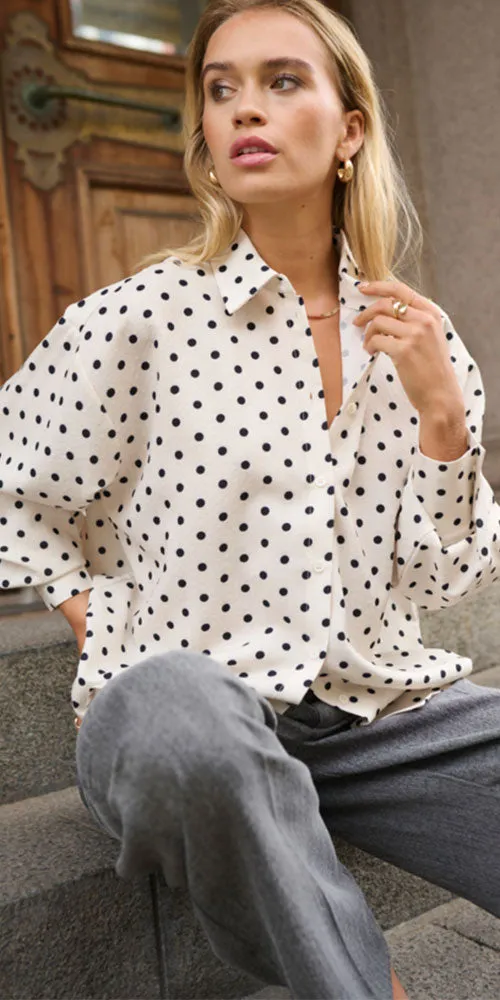 Kaffe Polka Dot Shirt