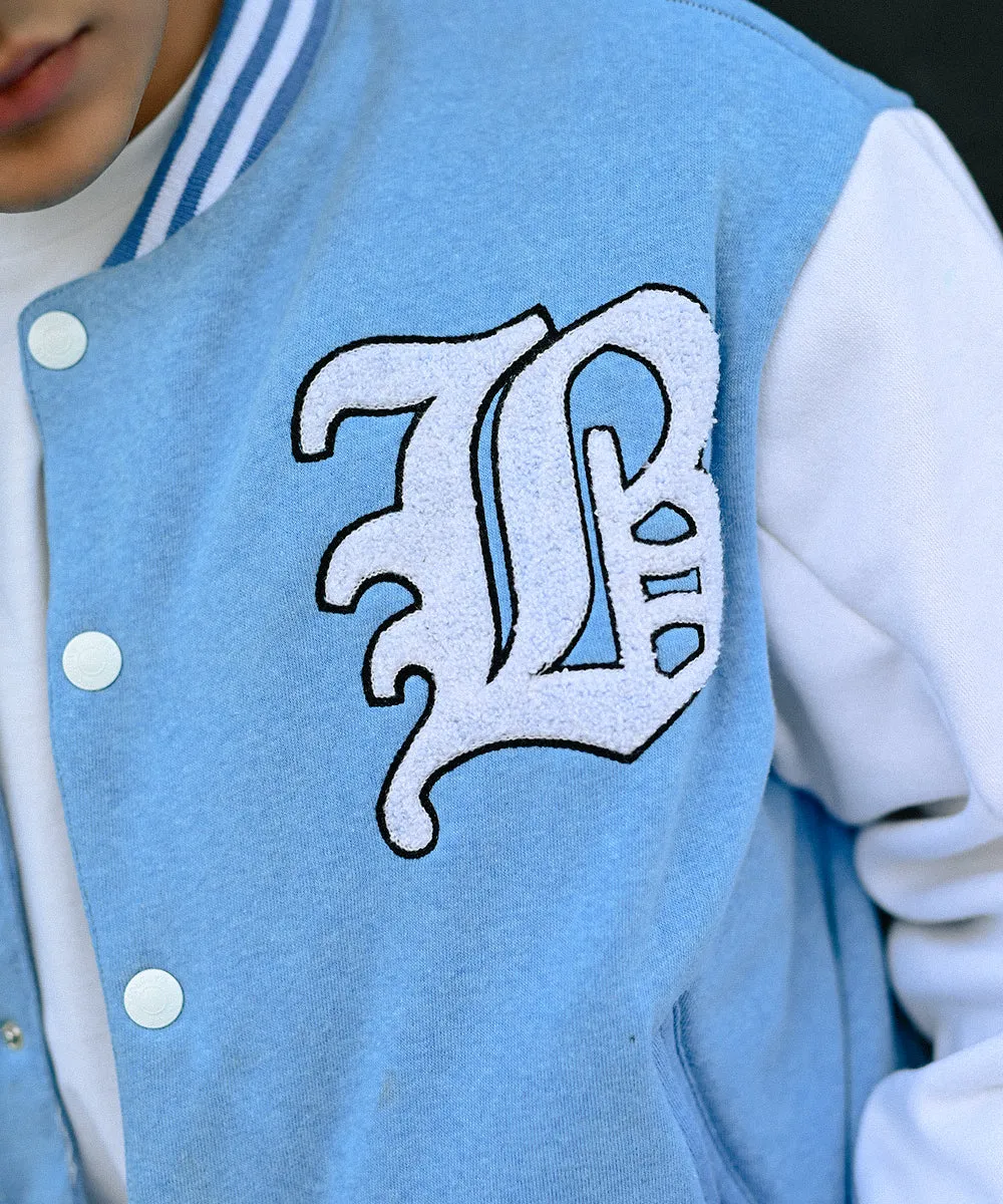 LA Sky Blue Letterman Jacket | Varsity Jackets | Weave Wardrobe | Unisex