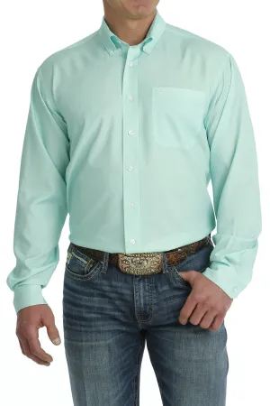 Men's Cinch Arenaflex Long Sleeve Mint Button Down Shirt