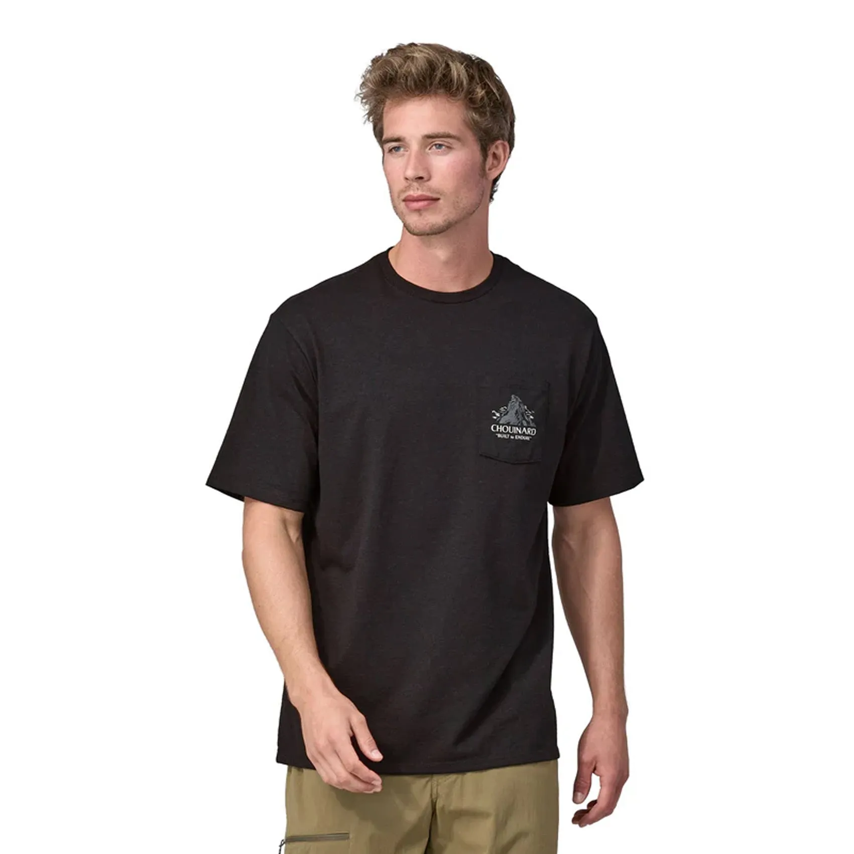 Mens Patagonia Chouinard Crest Pocket Responsibili-Tee