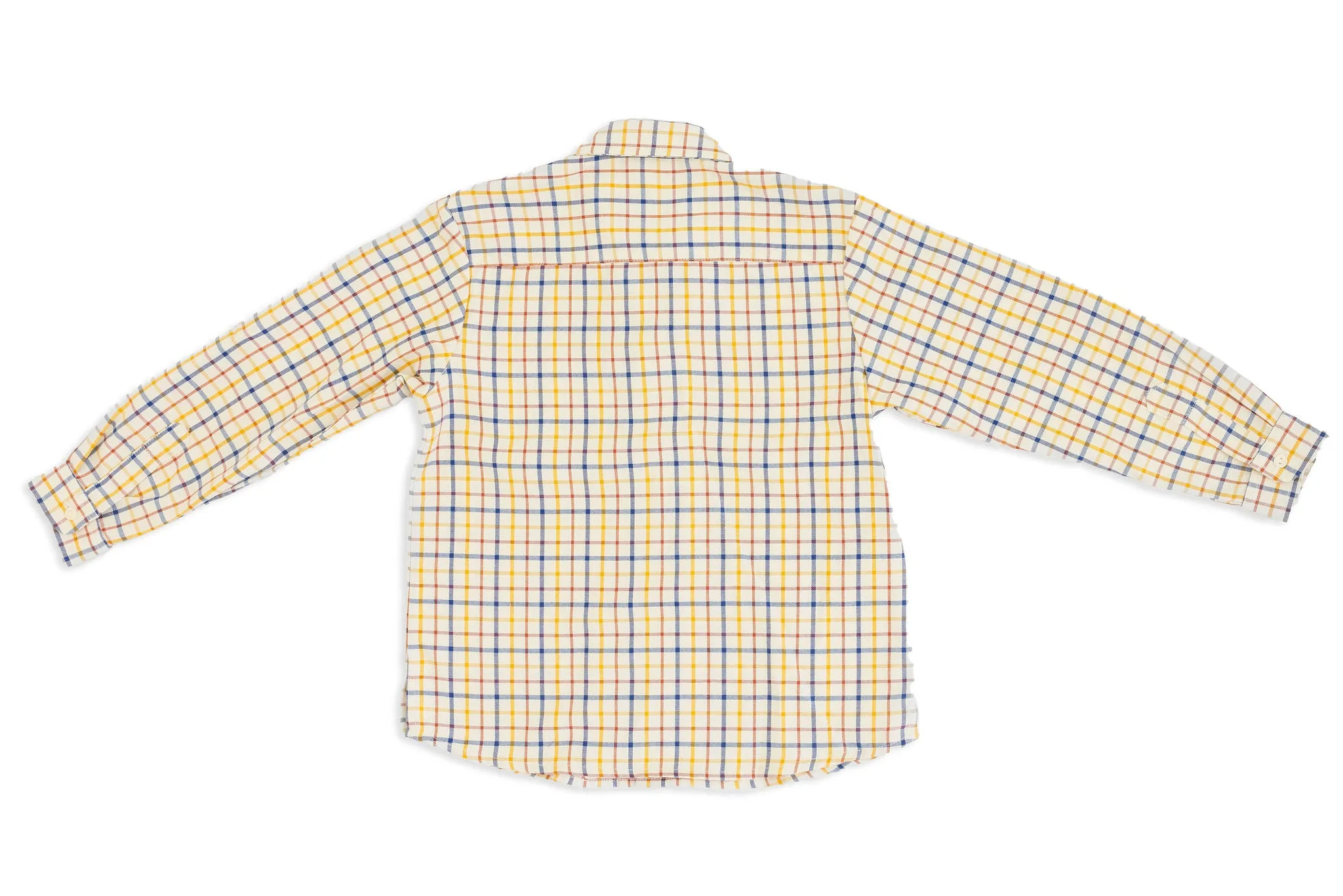 Mustard & Blue Check Buttondown