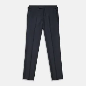 Navy Escorial Wool Jonathan Trousers