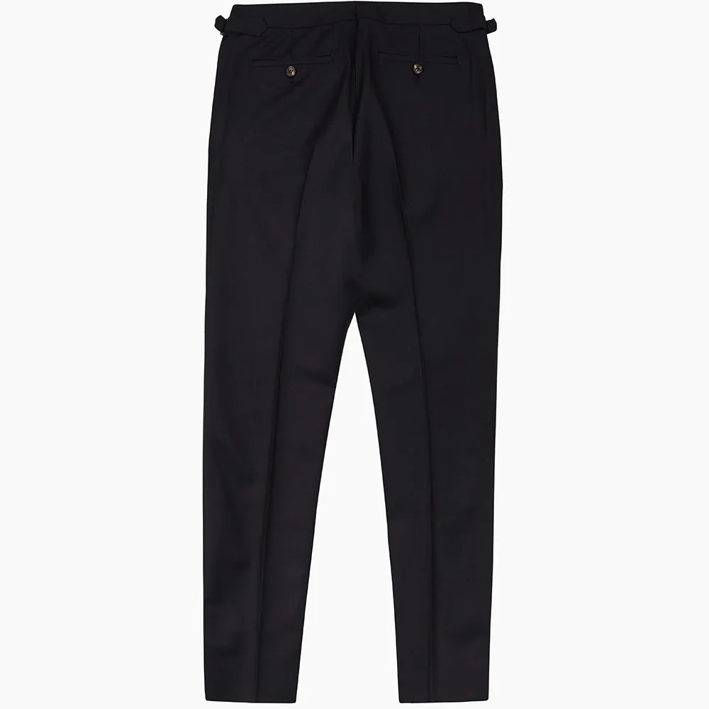 Navy Escorial Wool Trousers