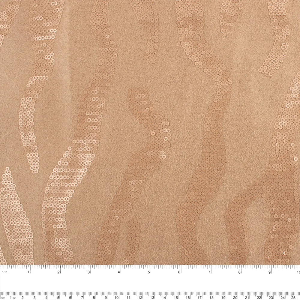 Novelty Fancy Suede - Sparkling - Beige