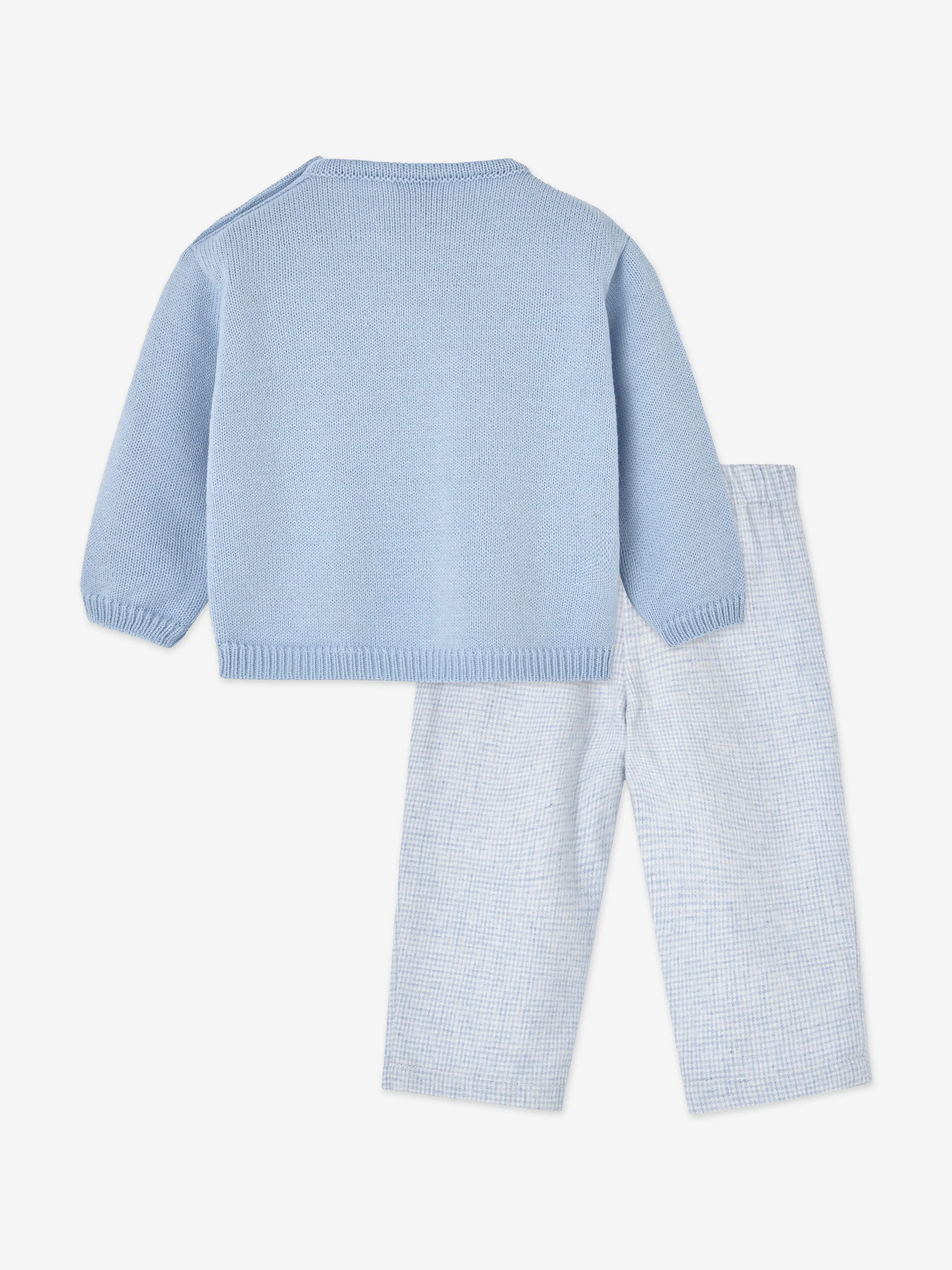 Paz Rodriguez Baby Boys Trouser Set in Blue