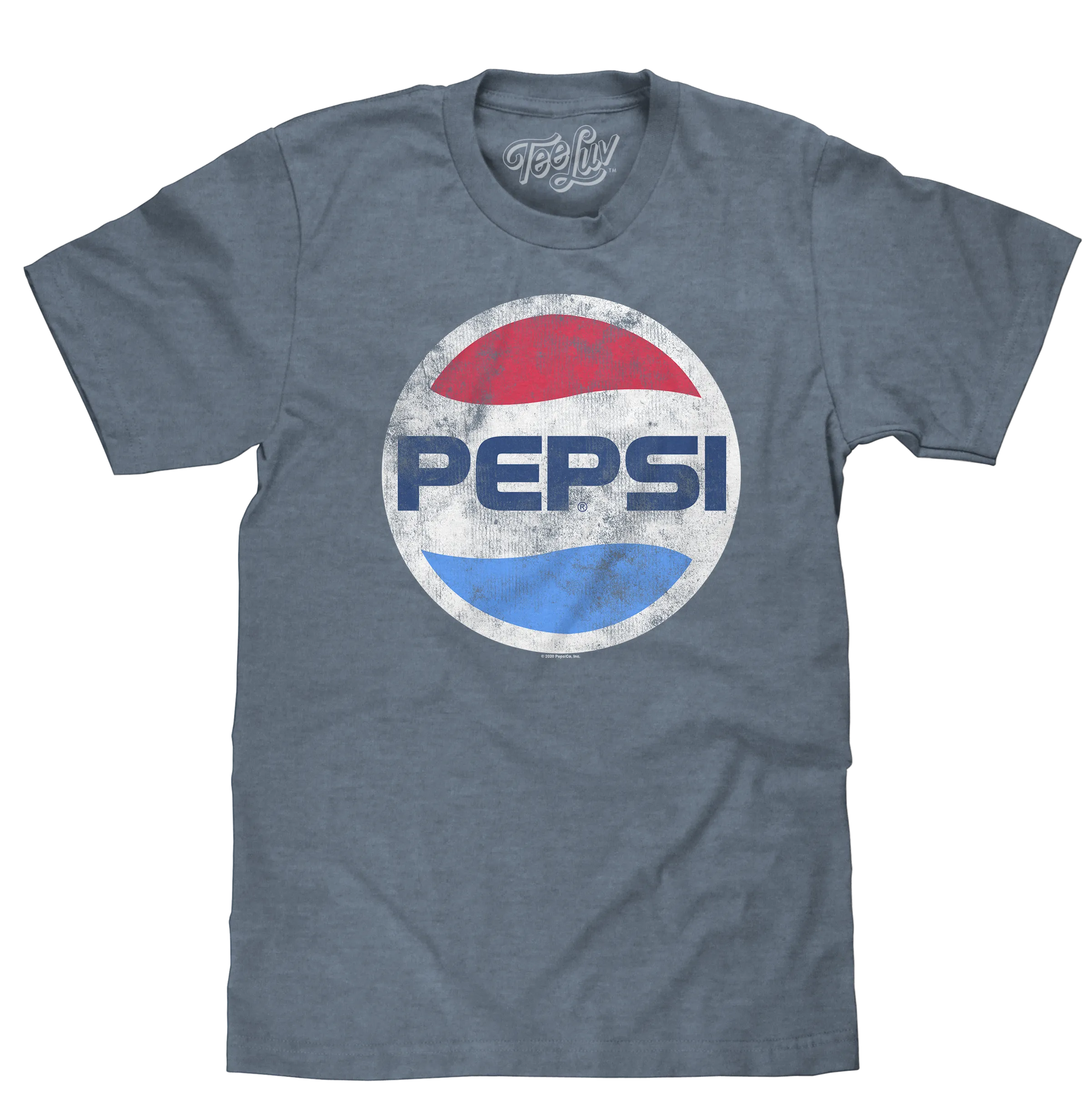 Pepsi Logo Big & Tall T-Shirt - Indigo Heather