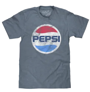 Pepsi Logo Big & Tall T-Shirt - Indigo Heather