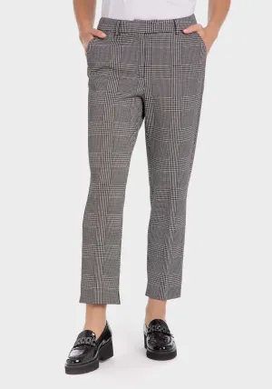 Pow Check Trousers - Black