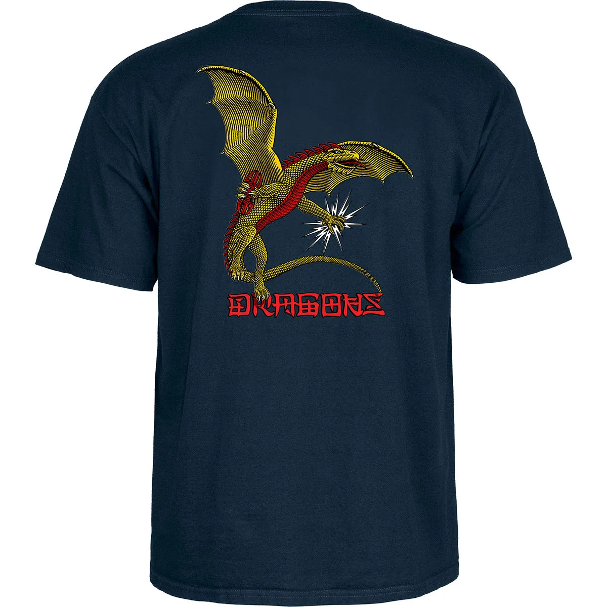 Powell Peralta - Dragon Logo Tee Navy