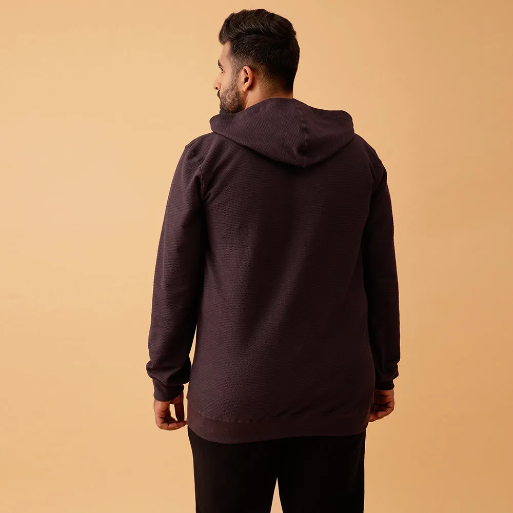 Premium Knitted Textured Hoodie