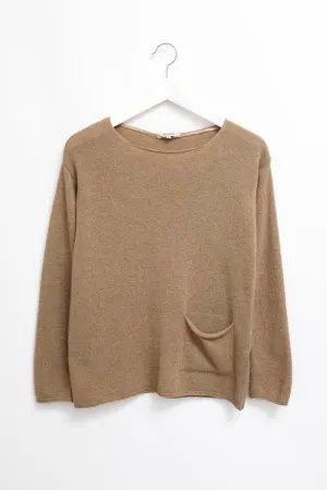 PURE CASHMERE ITALY HAZELNUT SWEATER