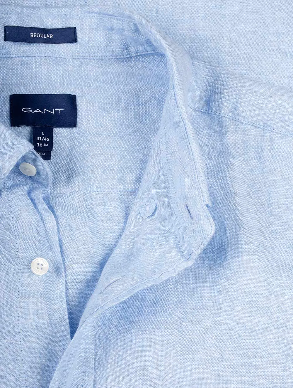 Regular Linen Shirt Capri Blue