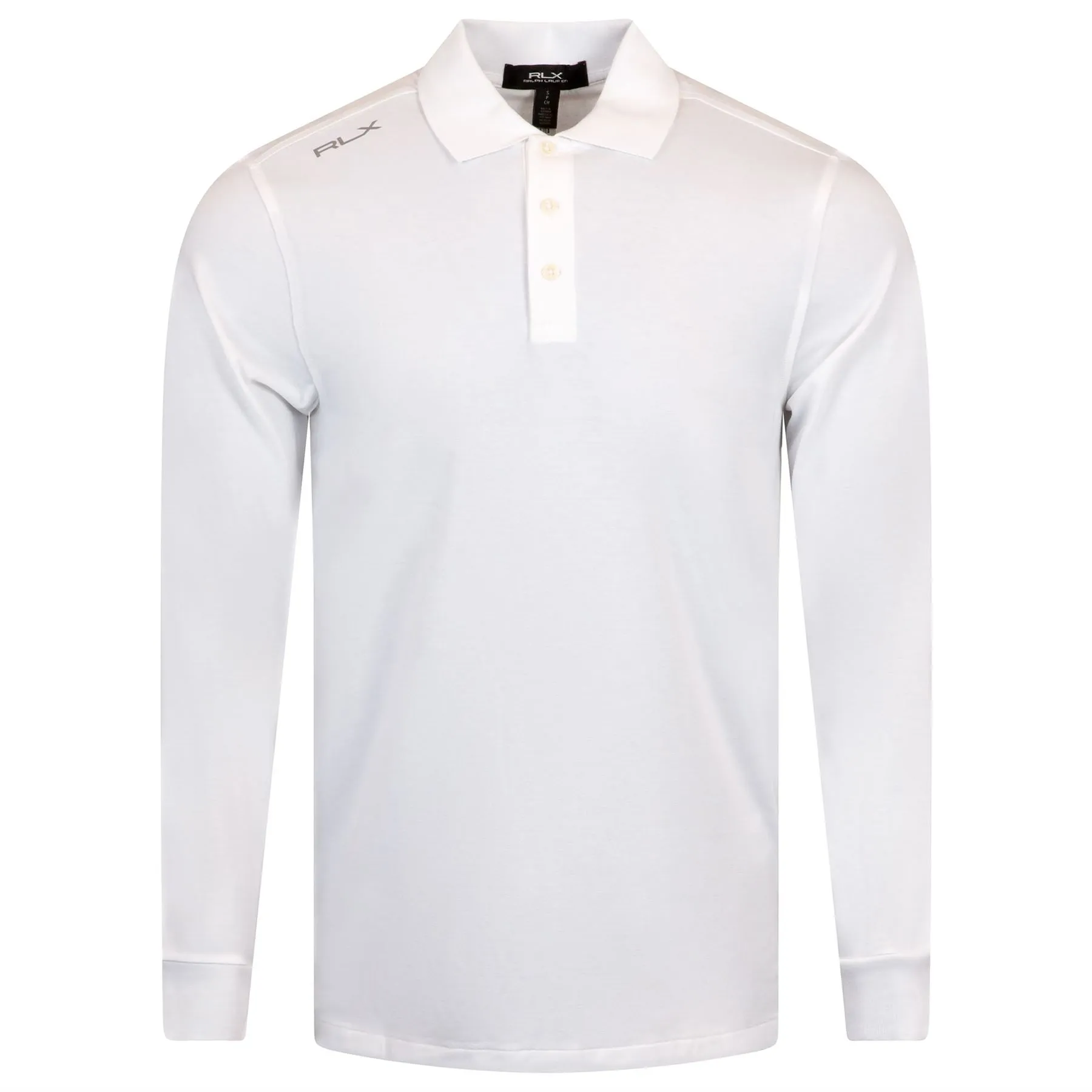 RLX Lounge Jersey LS Polo White - 2025