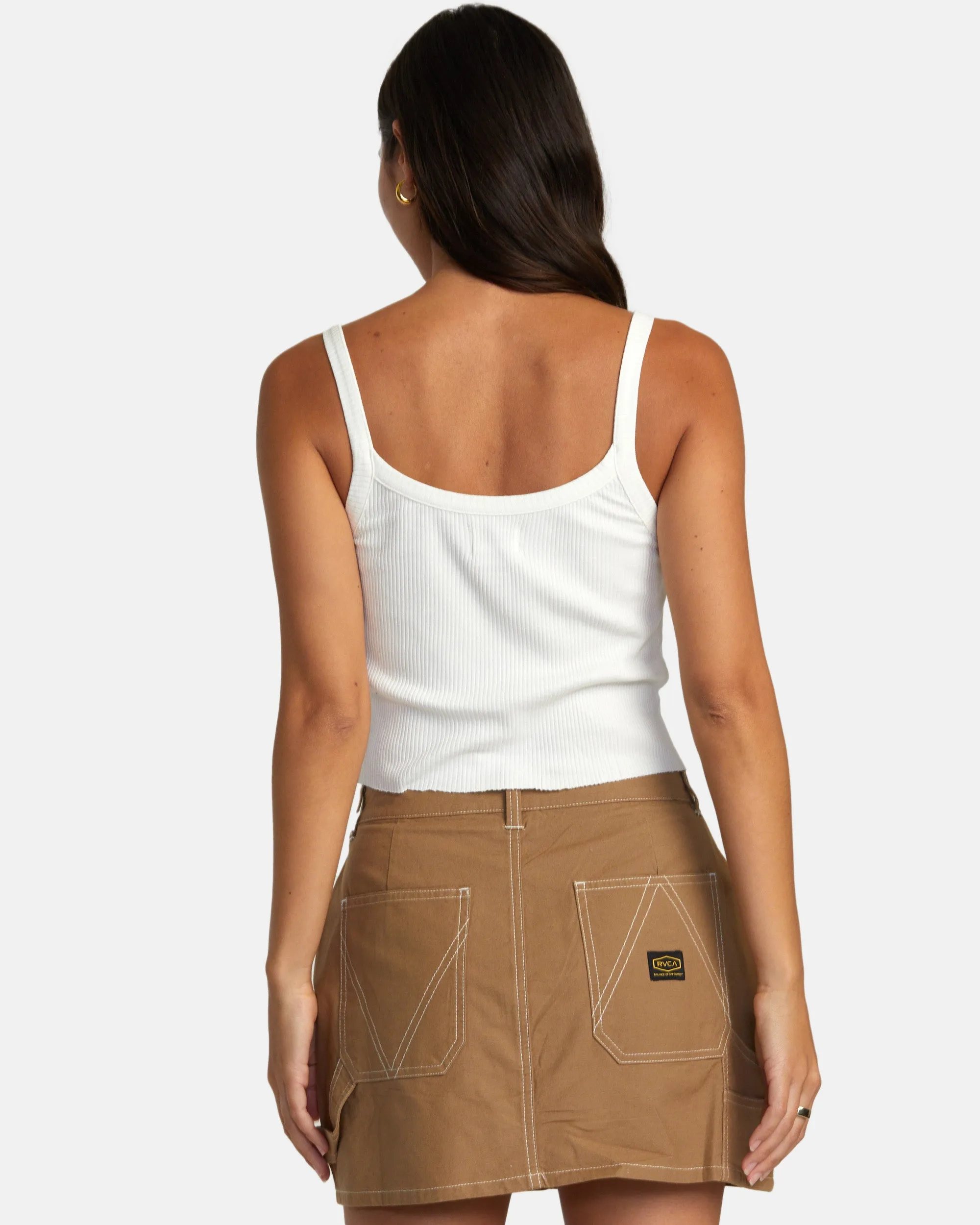 Spring Shift Mini Skirt - Ermine