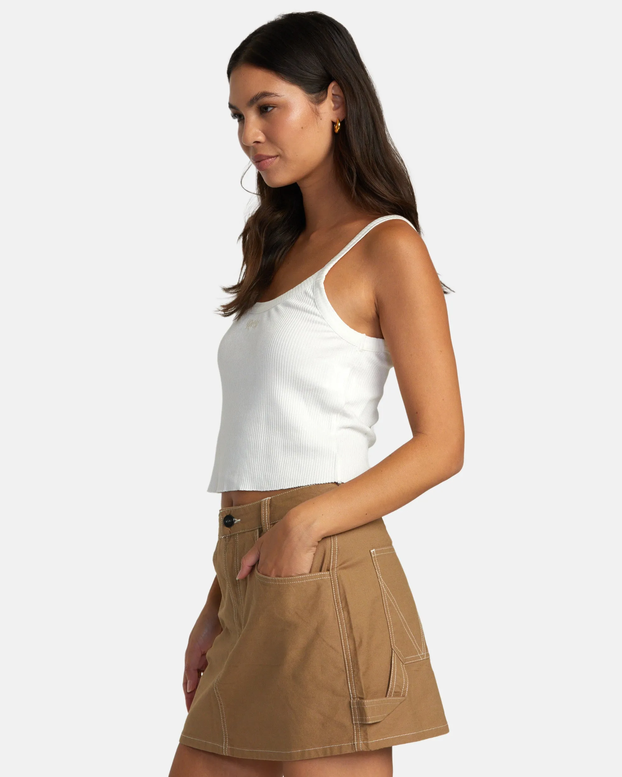 Spring Shift Mini Skirt - Ermine