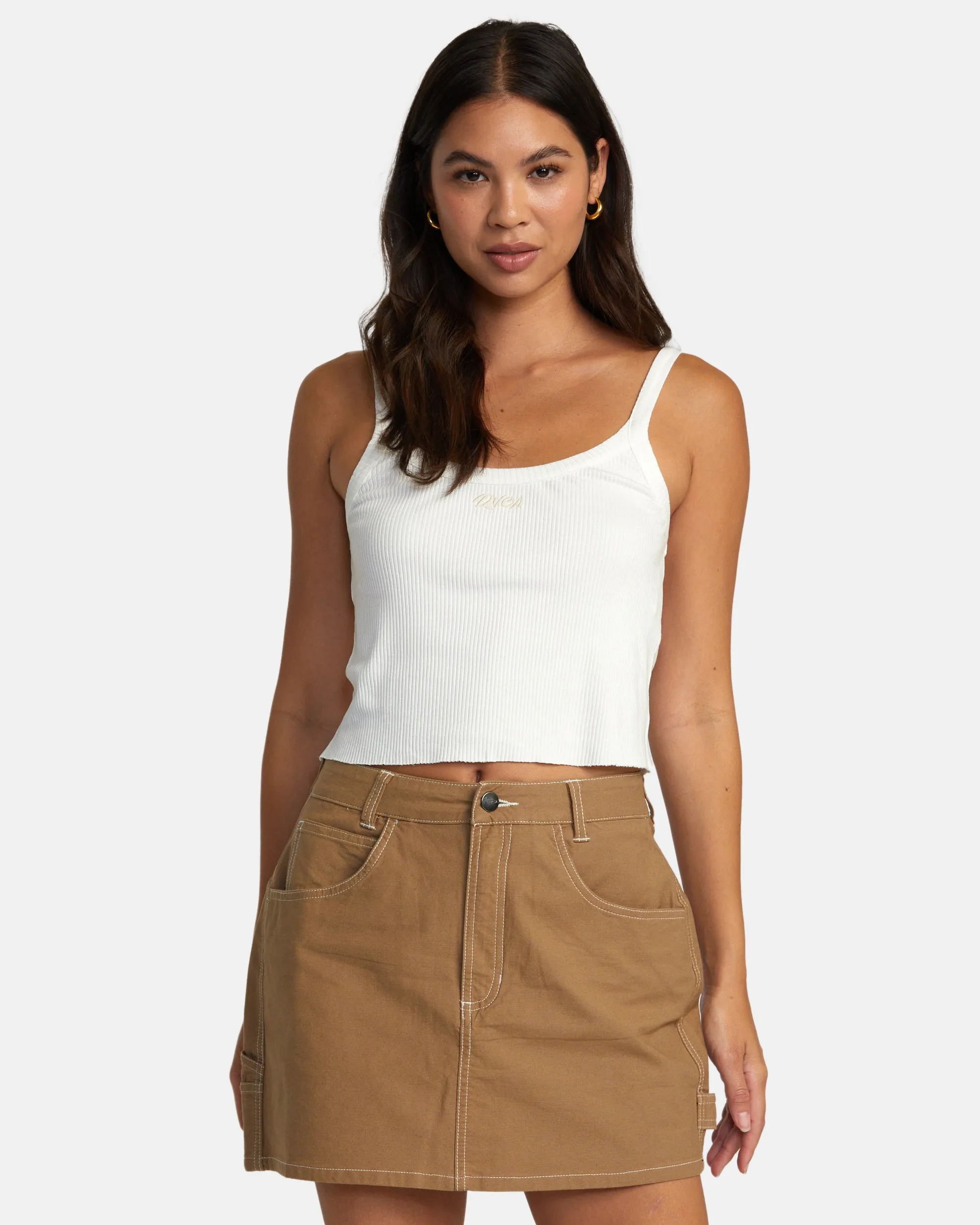 Spring Shift Mini Skirt - Ermine