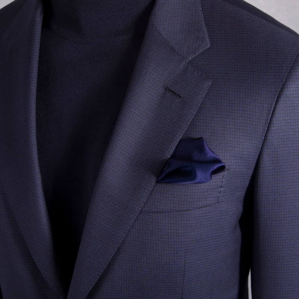 STEFANO RICCI Woven Two Button Suit NAVY