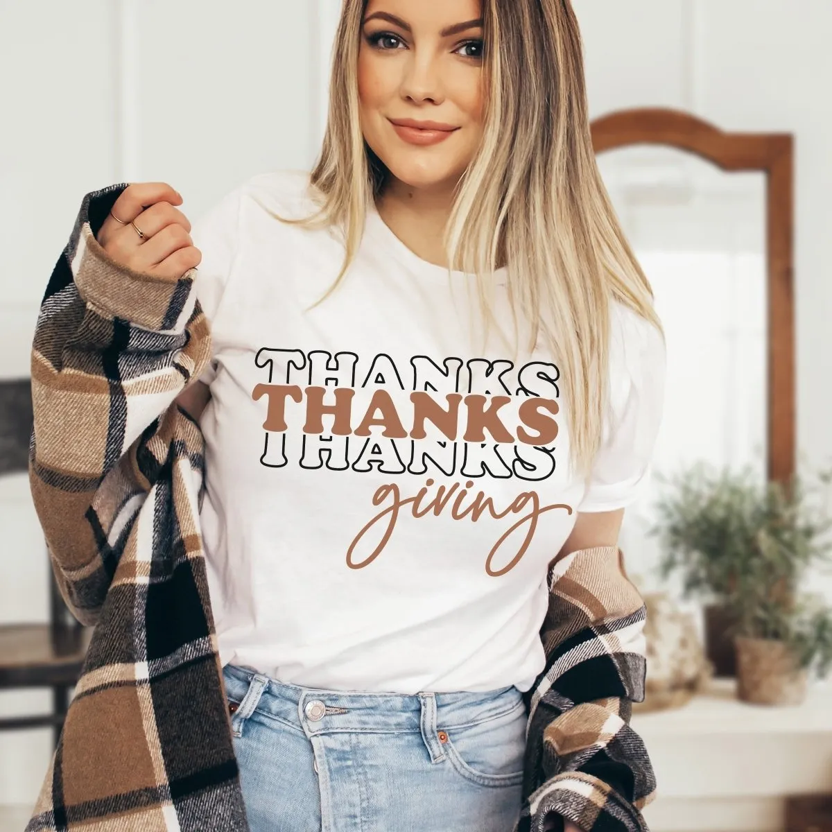 Thanksgiving Script Graphic Tee