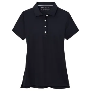 Womens Button Polo Black - 2025