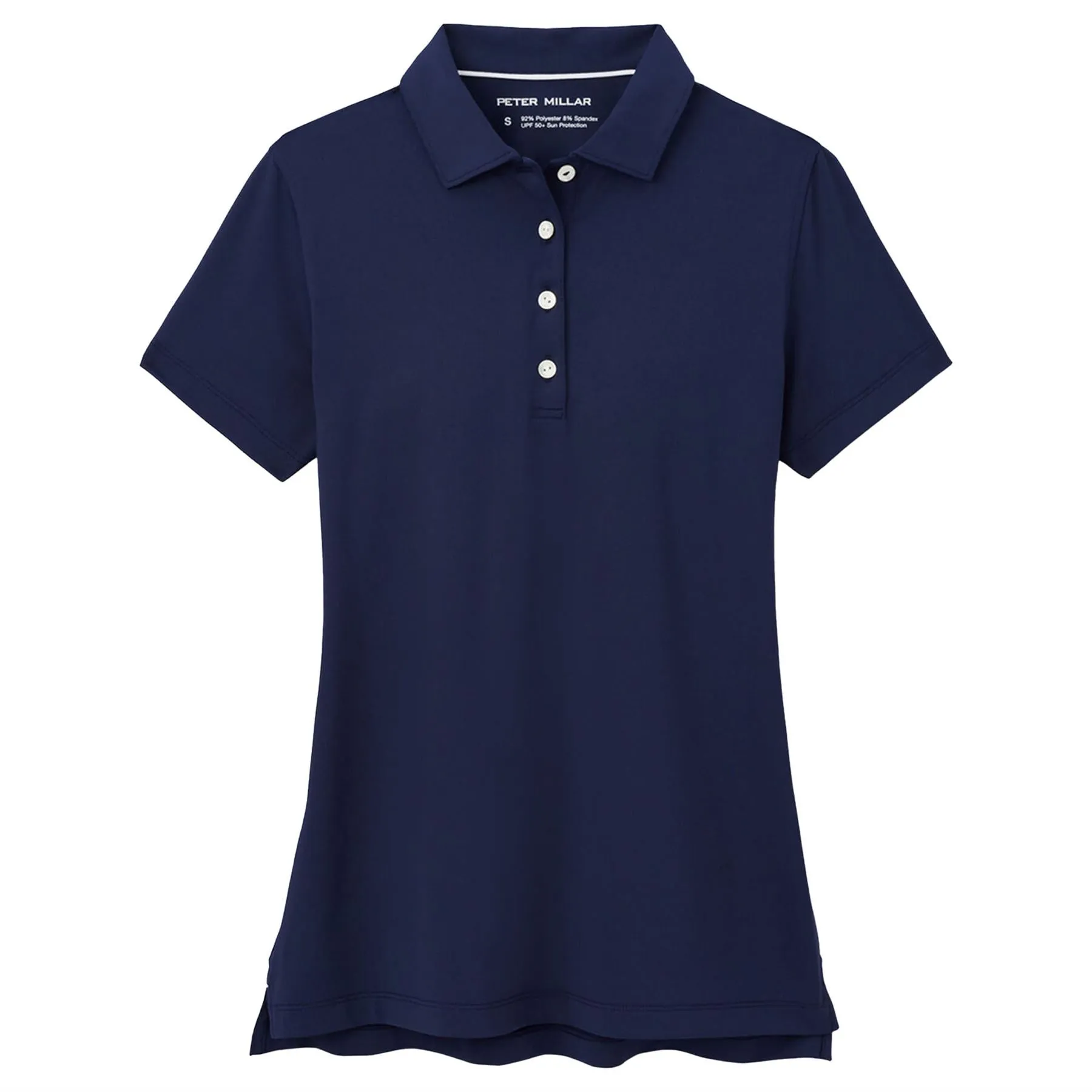 Womens Button Polo Navy - 2025