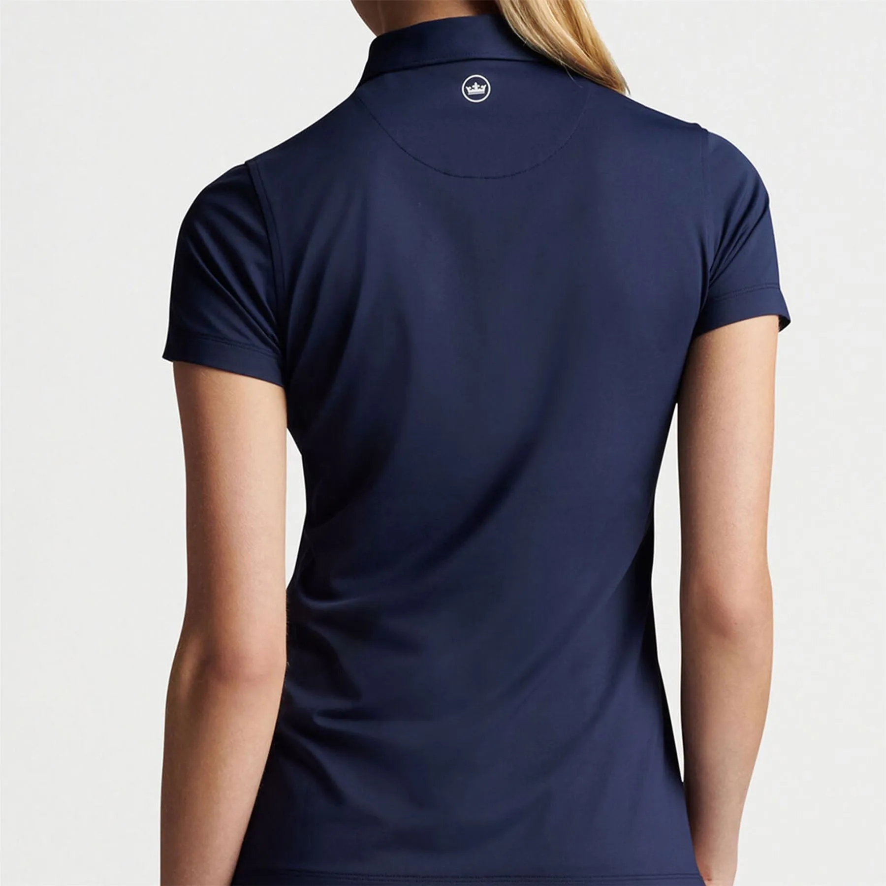 Womens Button Polo Navy - 2025